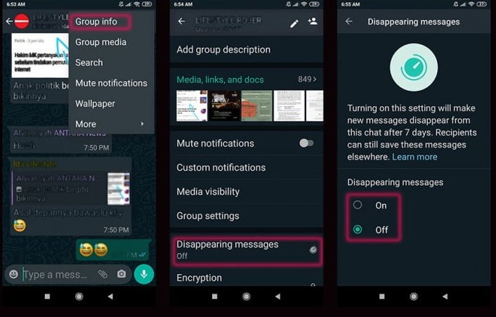Ini Cara Aktifkan Fitur Hilangkan Pesan Otomatis di WhatsApp