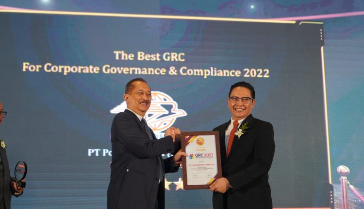Pos Indonesia Borong 3 Penghargaan GRC Award 2022