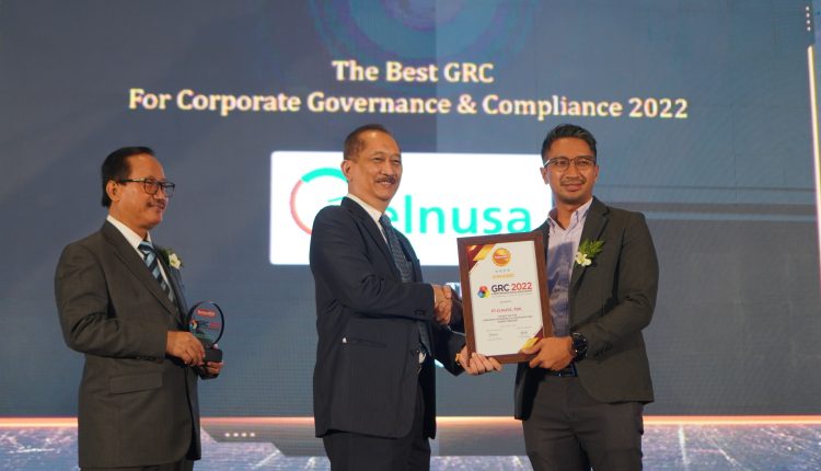 Elnusa saat Menerima Penghargaan GRC & Performance Excellence Award 2022