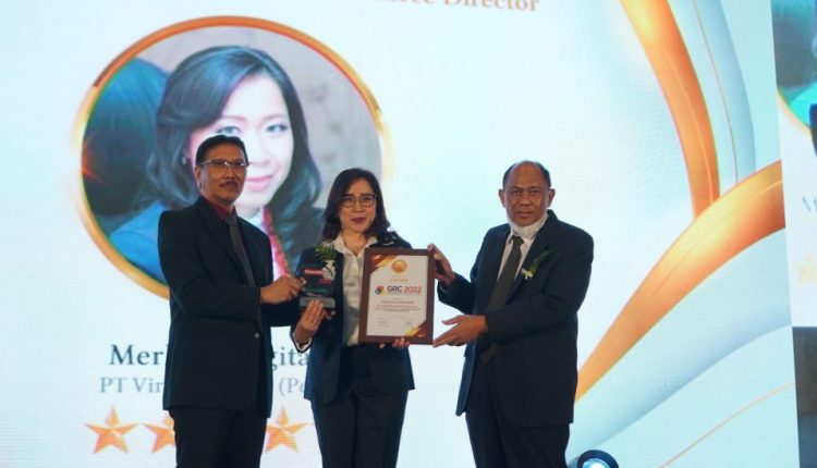 Direktur Virama Karya, Merlany Legitasari Raih Penghargaan GRC Award 2022