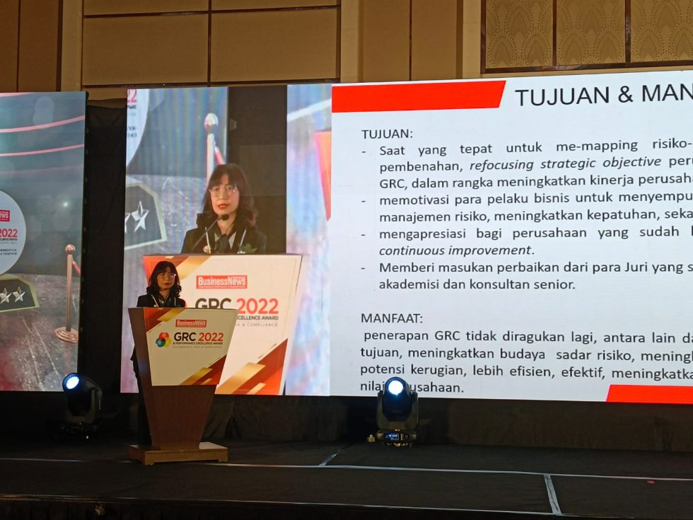 Chairperson Board of Jury GRC & Performance Excellence Award 2022, Dewi Hanggraeni.