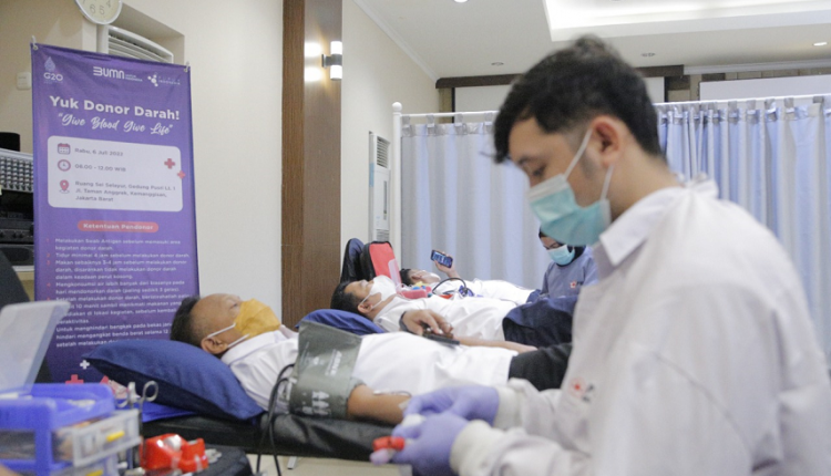 Kegiatan donor darah Pupuk Indonesia. (bumn.go.id)