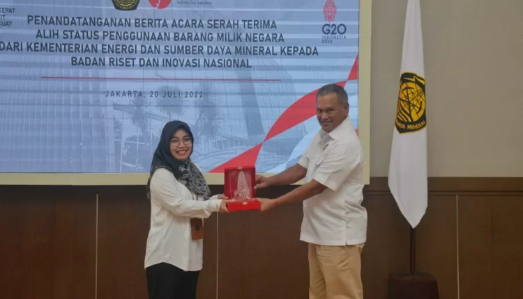 Kementerian ESDM Teken Serah Terima Aset Milik Negara ke BRIN ( Dok : Kementerian ESDM)