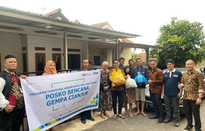 PNM Berikan Bantuan untuk Korban Bencana Gempa Bumi di Cianjur