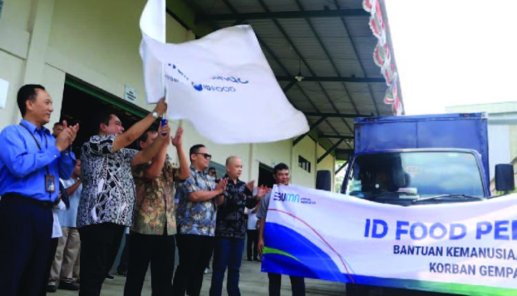 BUMN ID FOOD Group Gotong Royong Bantu Korban Gempa Cianjur