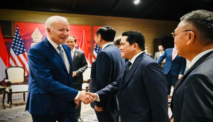 Dampingi Jokowi Bertemu Biden, Erick: AS Dukung Indonesia Jadi Pusat Pertumbuhan Ekonomi Dunia