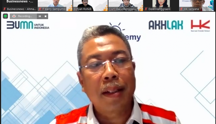 Direktur Human Capital & Legal Hutama Karya, Muhammad Fauzan dalam penjurian Human Capital & Performance Award 2022.