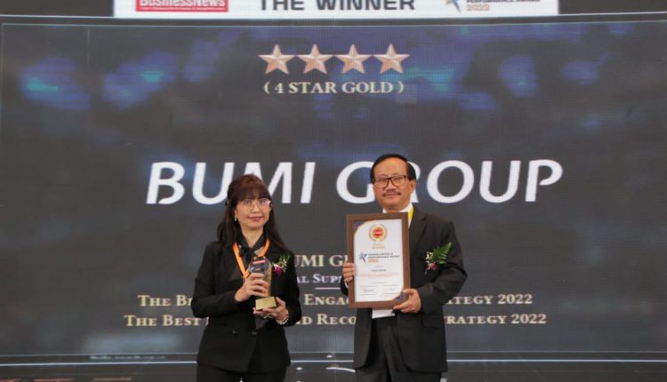 Bumi Grup Raih Dua penghargaan dalam Ajang Human Capital Award 2022