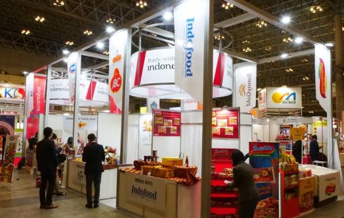 Ilustrasi: Produk makanan dan minuman RI yang tampil di pameran Foodex 2021 di Jepang. (dok. Humas Kemendag)