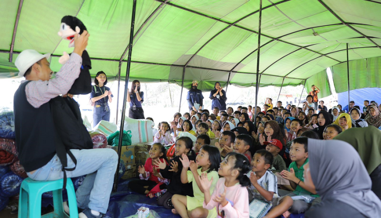 Forum Humas BUMN Trauma Healing Warga Korban Gempa Cianjur (Dok : BUMN)