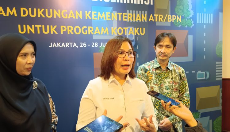 Direktur Jenderal Pengadaan Tanah dan Pengembangan Pertanahan (PTPP), Embun Sari. (dok. Ahmad Faqih Zuhair)