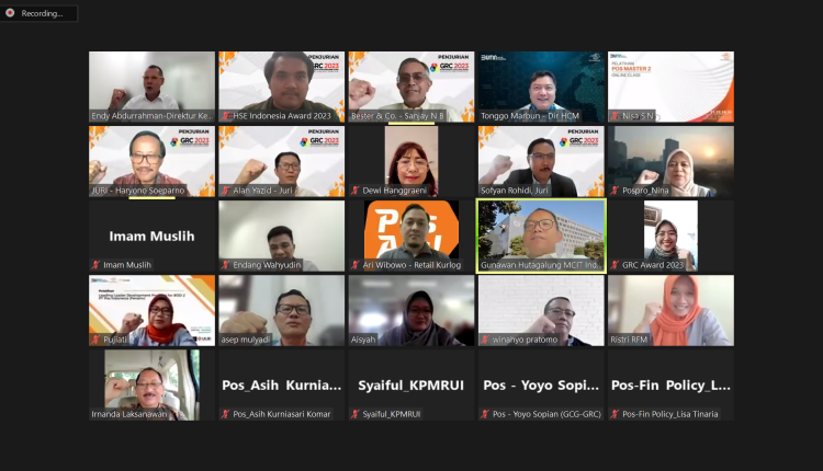 Pos Indonesia dalam penjurian GRC Award 2023.