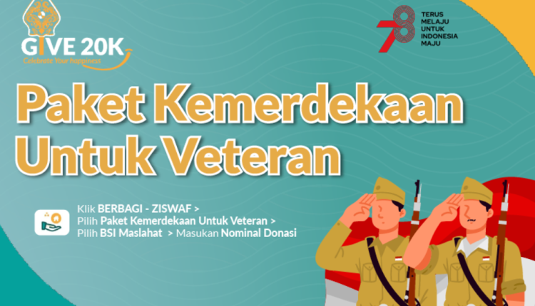 BSI dan BSI Maslahat Bagikan Paket Kemerdekaan kepada Veteran
