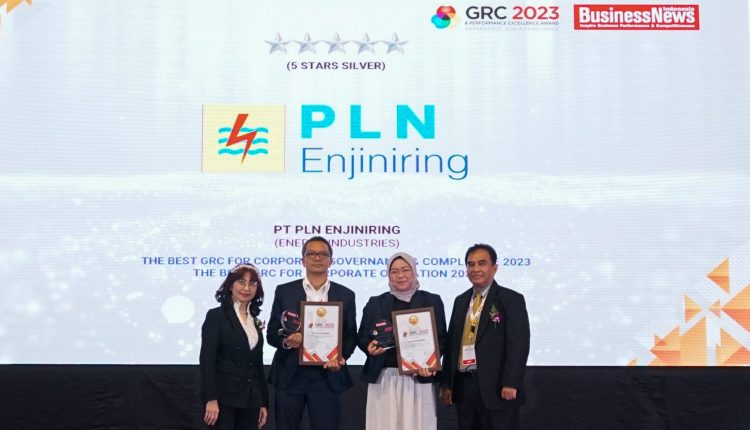 Sukses Terapkan GRC, PLN Enjiniring Raih Penghargaan Bergengsi GRC Award 2023