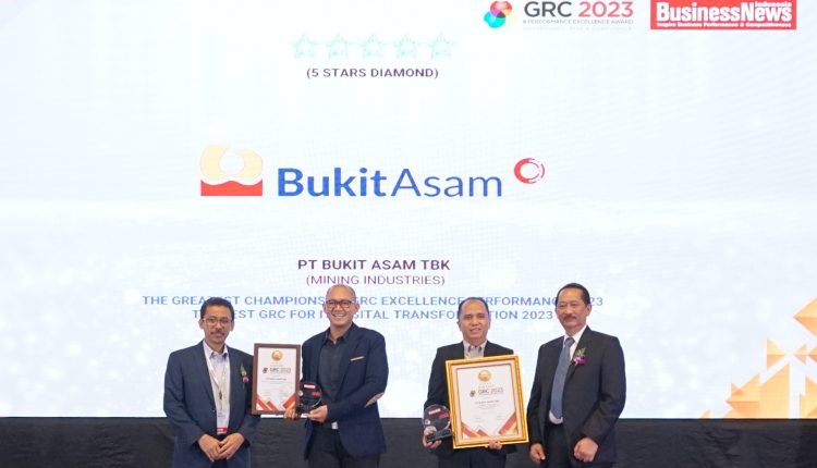 Siap Menjadi Perusahaan Energi Kelas Dunia, PTBA Borong Penghargaan GRC Award 2023