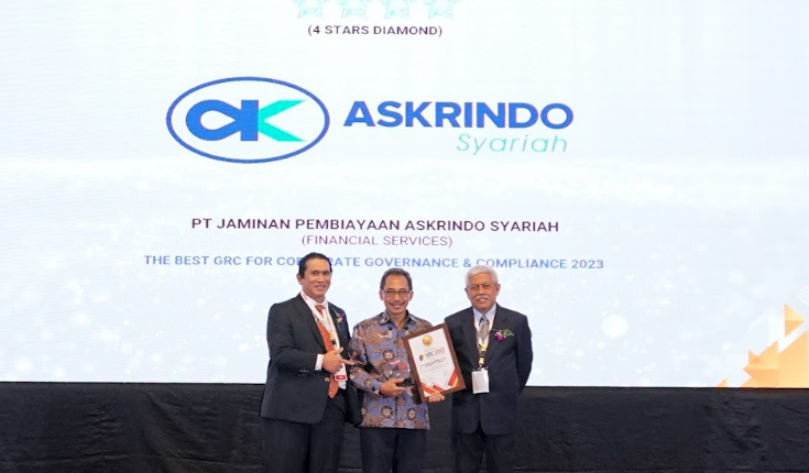 Askrindo Syariah Sabet 3 Penghargaan Bergengsi Ajang GRC Award 2023