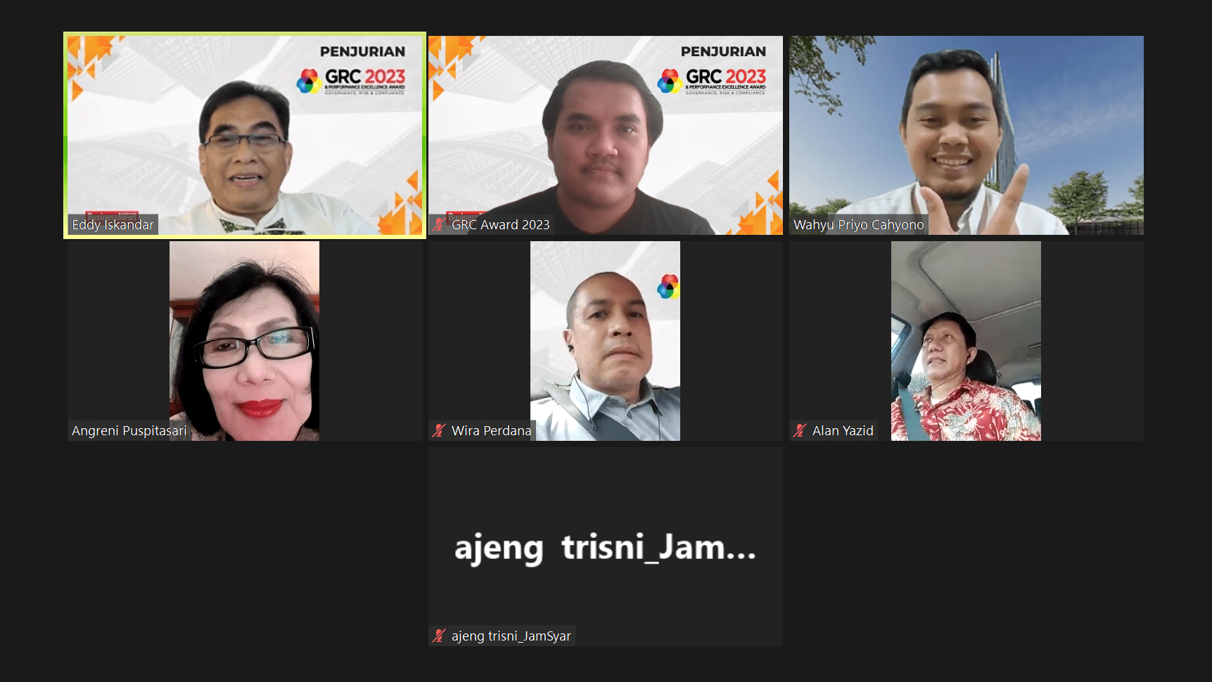 Jamkrindo Syariah dalam penjurian GRC Award 2023.