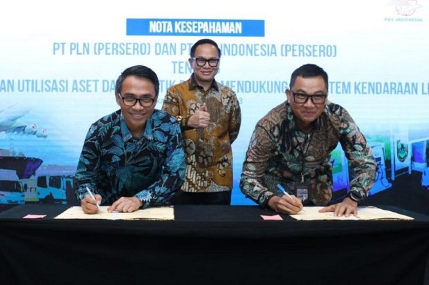 PLN dan Pos Indonesia Bersatu Kembangkan Rantai Pasok Logistik dan Kendaraan Listrik