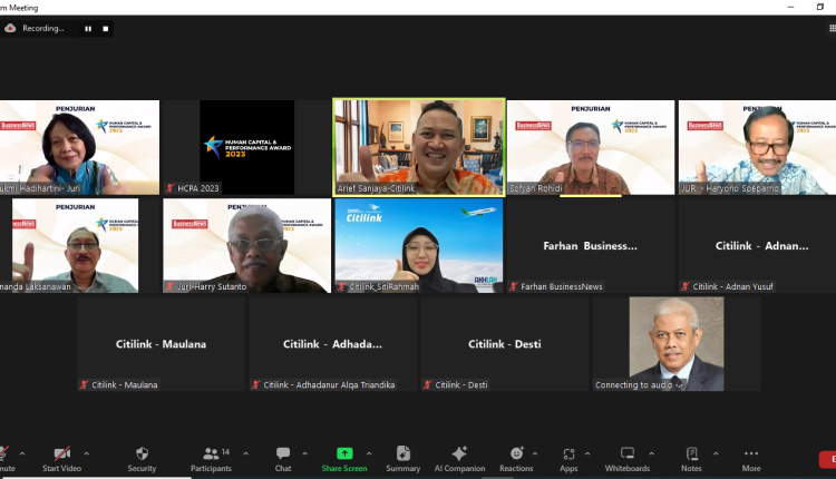 Citilink Integrasikan Teknologi pada Sistem Manajemen Human Capital (penjurian Human Capital & Performance Award 2023)