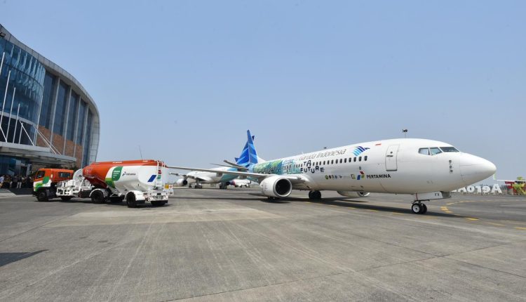 Garuda Indonesia dan Pertamina Sukses Uji Coba SAF dalam Penerbangan Pesawat