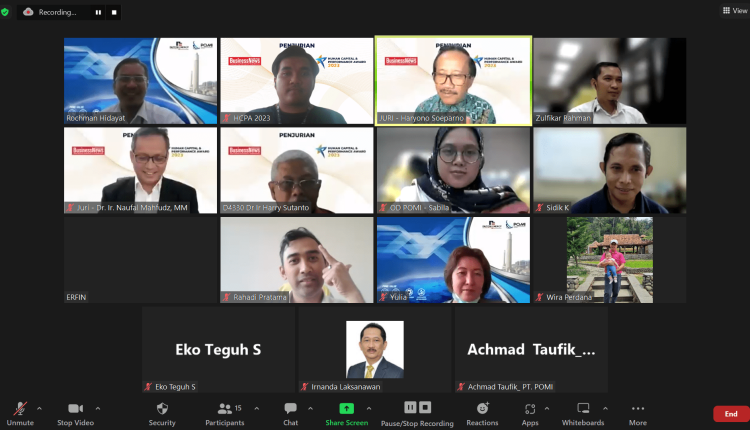 Paiton Operation & Maintenance Indonesia dalam penjurian Human Capital & Performance Award 2023.