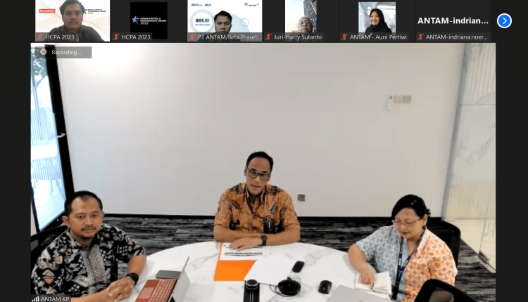 ANTAM dalam penjurian Human Capital & Performance Award 2023.