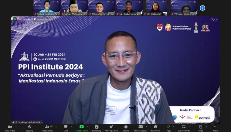 Hadirkan Menparekraf Sandiaga Uno, PPI Institute 2024 Bahas Inovasi Pariwisata