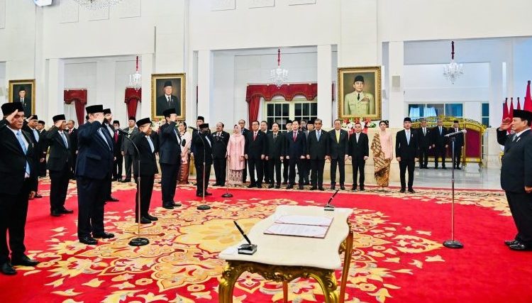 Presiden Prabowo Lantik Para Menteri Kabinet Merah Putih, Ini Daftar Namanya