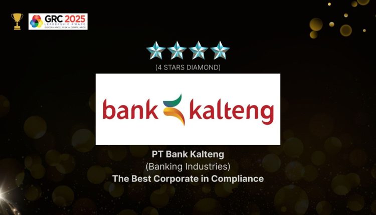 Bank Kalteng Raih Dua Penghargaan di Ajang GRC & Leadership Award 2025